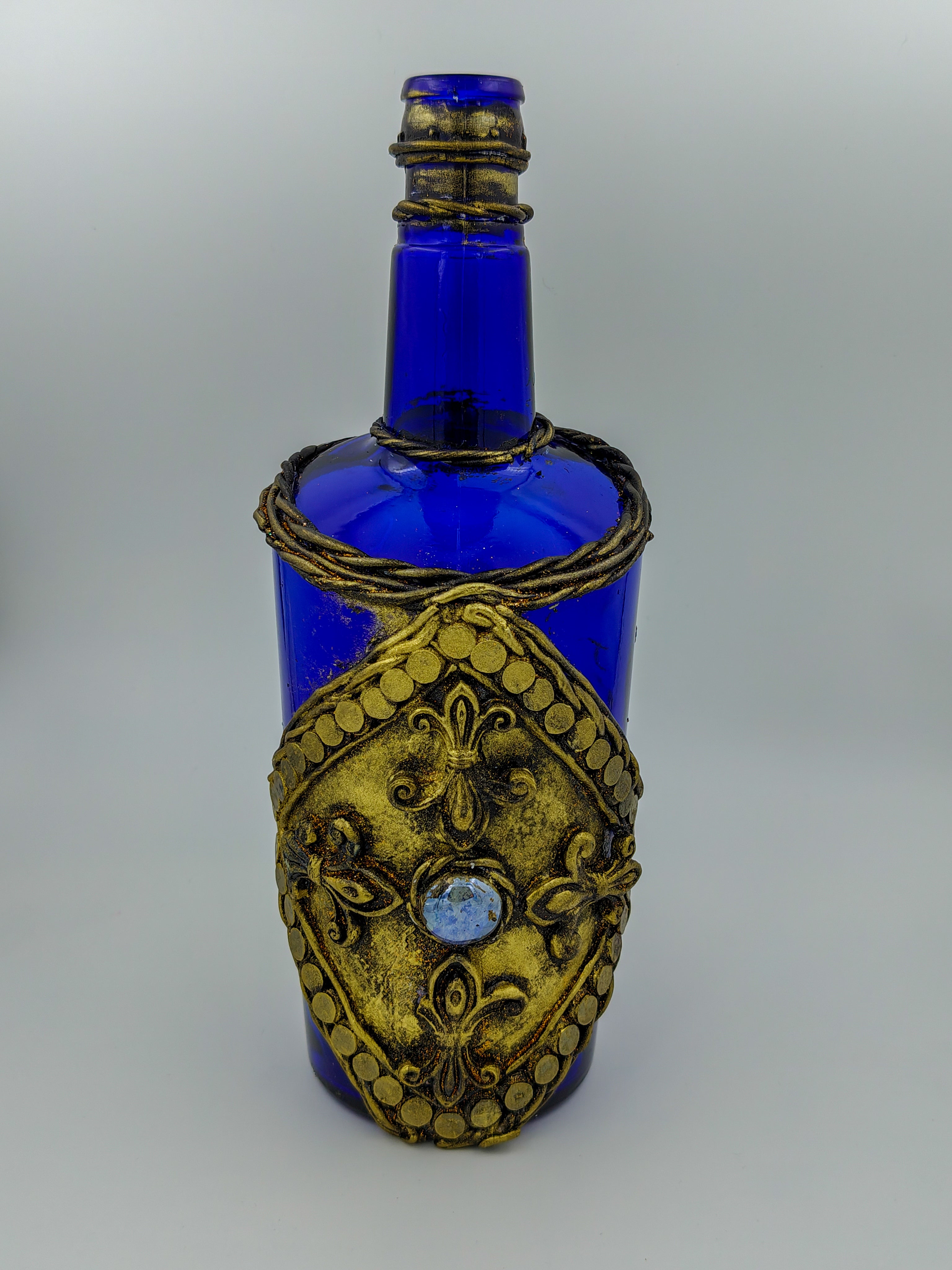Enchanted Sapphire Elixir Glass Vase